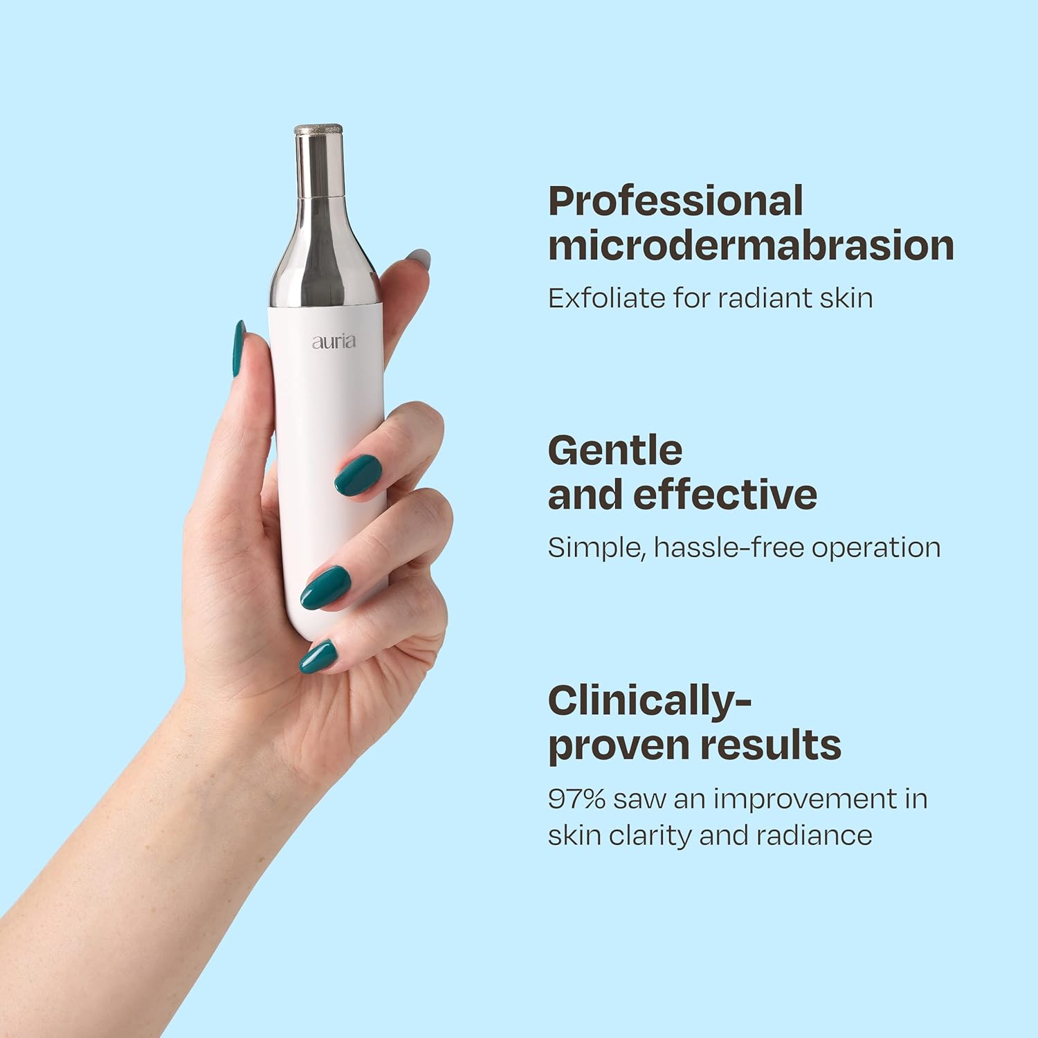 Auria Punta de exfoliación de diamante – Compatible con máquinas de microdermoabrasión Vita Solo y Trio Home