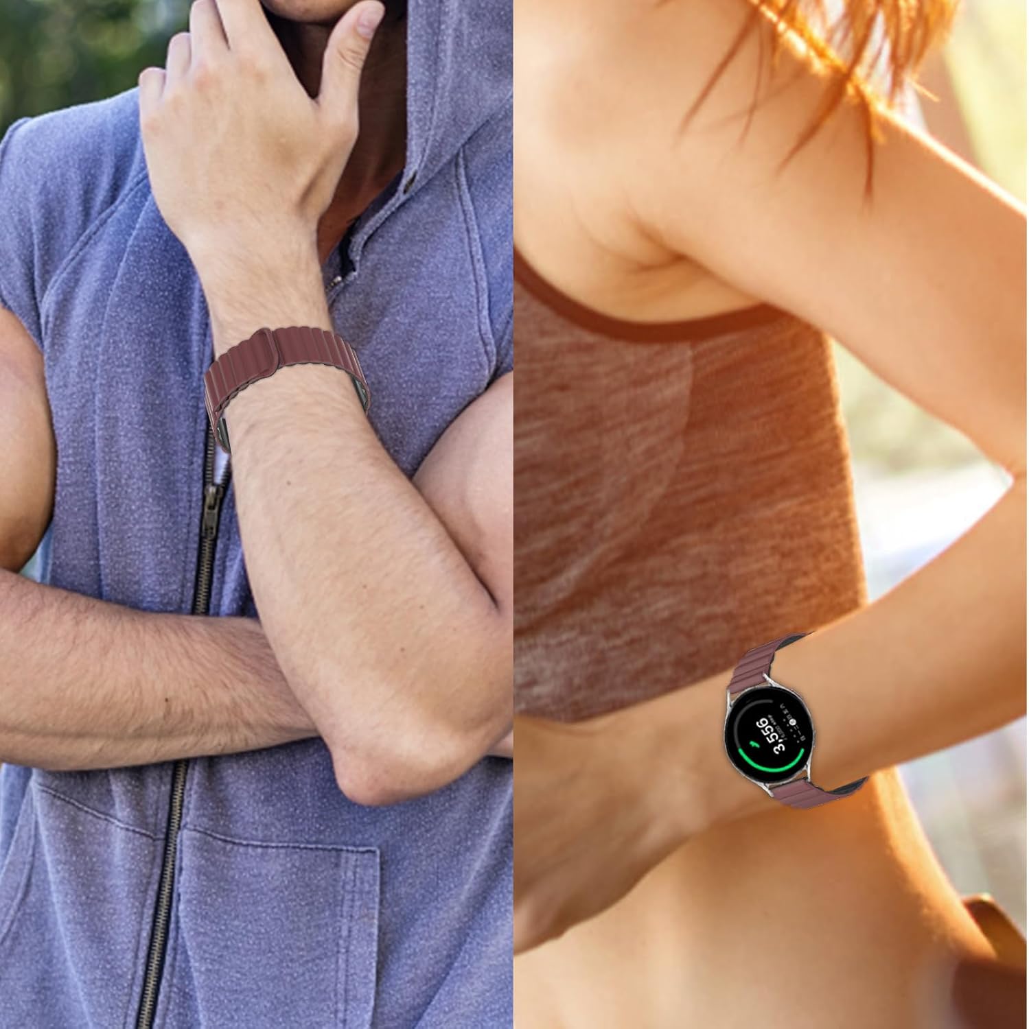 elfofle Correa de 0.866 pulgadas compatible con Samsung Galaxy Watch 3 de 1.772 pulgadasWatch 1.872 pulgadasGear S3 ClassicFrontier, correa de
