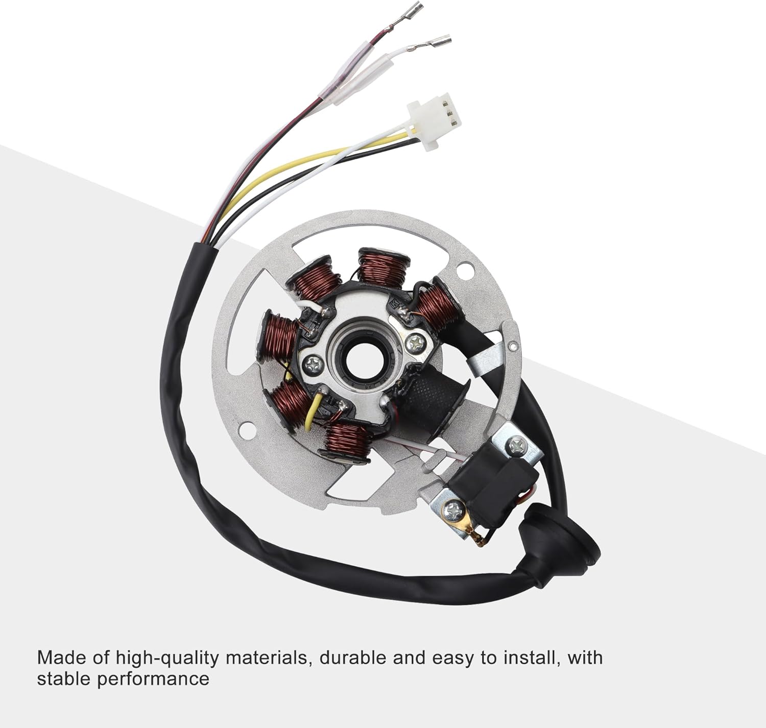 GOOFIT 5 alambres 7 bobinas de encendido magneto estator reemplazo para 2 tiempos AC JOG 50cc 90cc 2T 1E40QMB scooter chino ciclomotor piezas