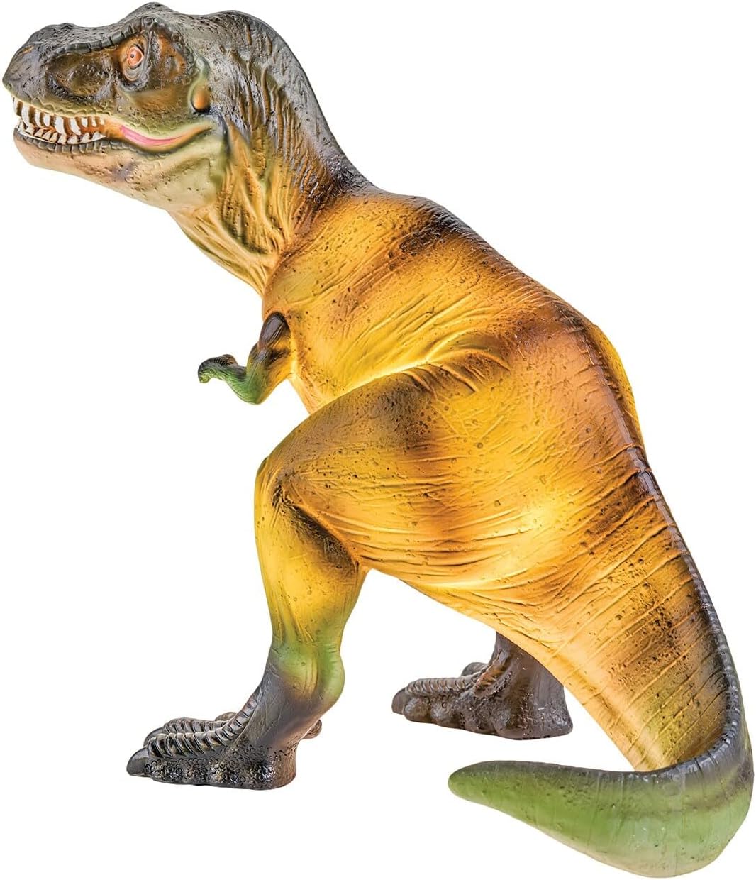 WHAT ON EARTH Lámpara de dinosaurio para niños, lámpara de acento realista T-Rex con luz de dinosaurio