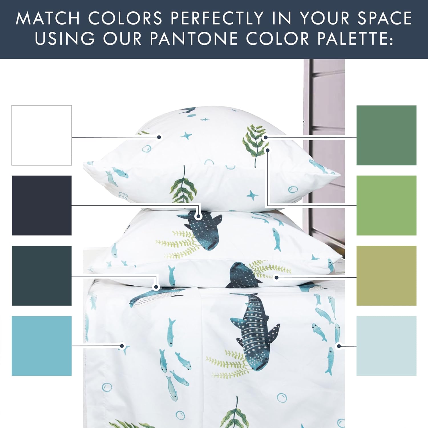 Where The Polka Dots Roam Nautical Ocean – Juego de ropa de cama matrimonial  Juego de ropa de cama súper suave para niños con sábana bajera, sábana