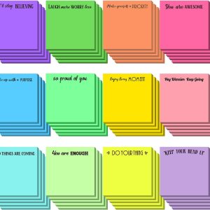 60 notas adhesivas inspiradoras de 3 x 3 pulgadas, divertidos bloc de notas motivacionales, regalos positivos para profesores, enfermeras, 60 notas adhesivas inspiradoras de 3 x 3 pulgadas, divertidos bloc de notas motivacionales, regalos positivos para profesores, enfermeras,