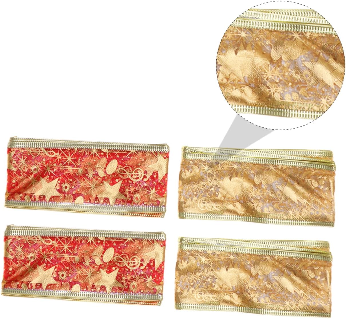 SEWACC 12 rollos de 2 cintas de Navidad para regalos de Navidad para manualidades, decoración de Navidad, cinta de regalo de vacaciones, cinta de