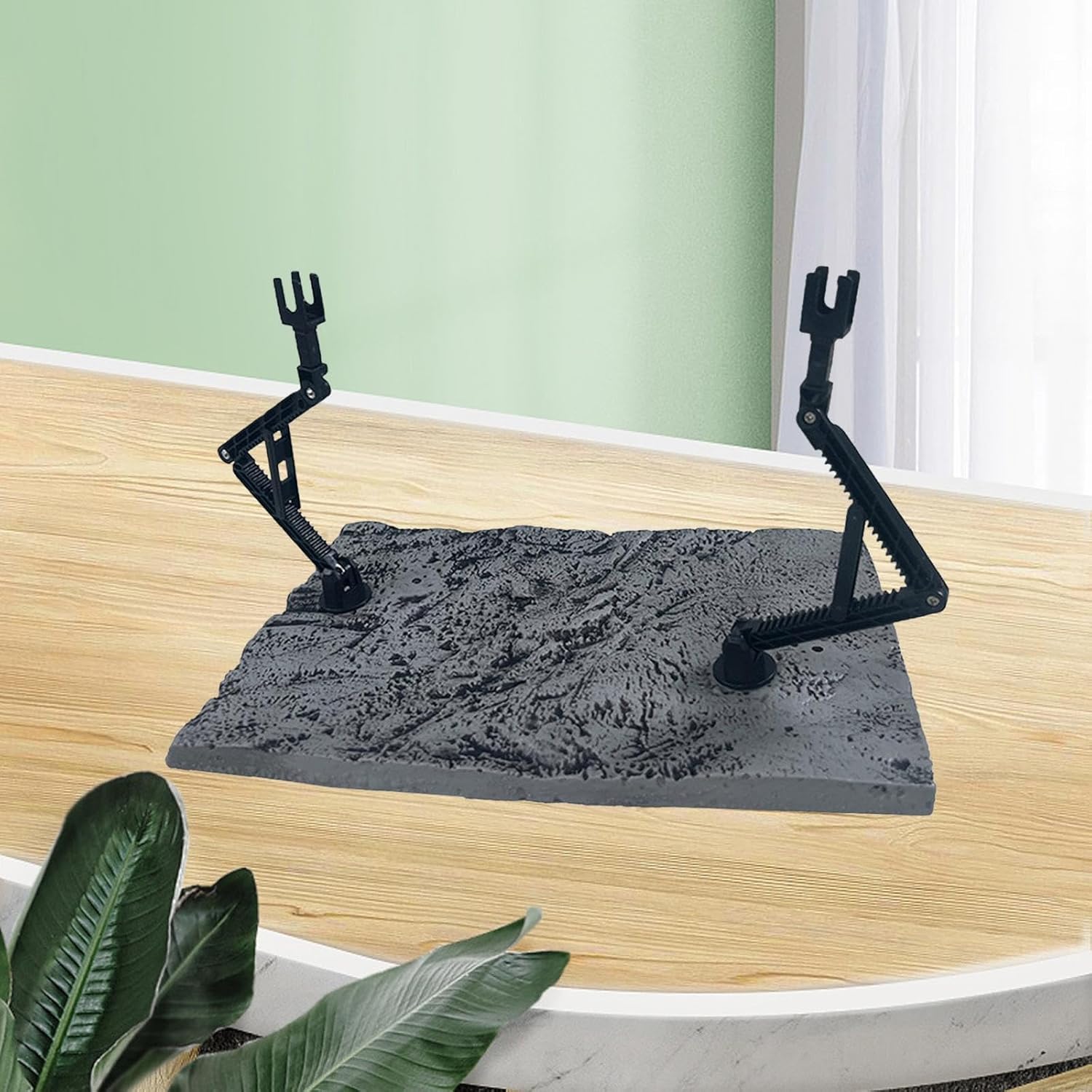 Action Hobbies – Soporte de muñeca con base de 3 cabezales, flexible, resistente, práctico, reutilizable, ajustable, portátil, accesorios, negro