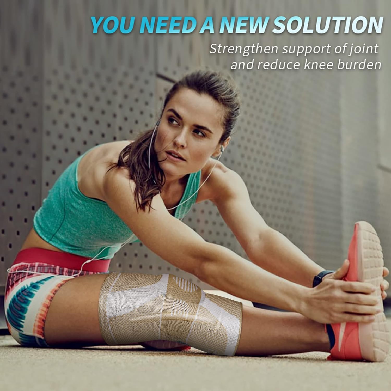 NEENCA Rodillera profesional para aliviar el dolor, rodillera médica de compresión, soporte de rodilla con tecnología de punto horizontal para