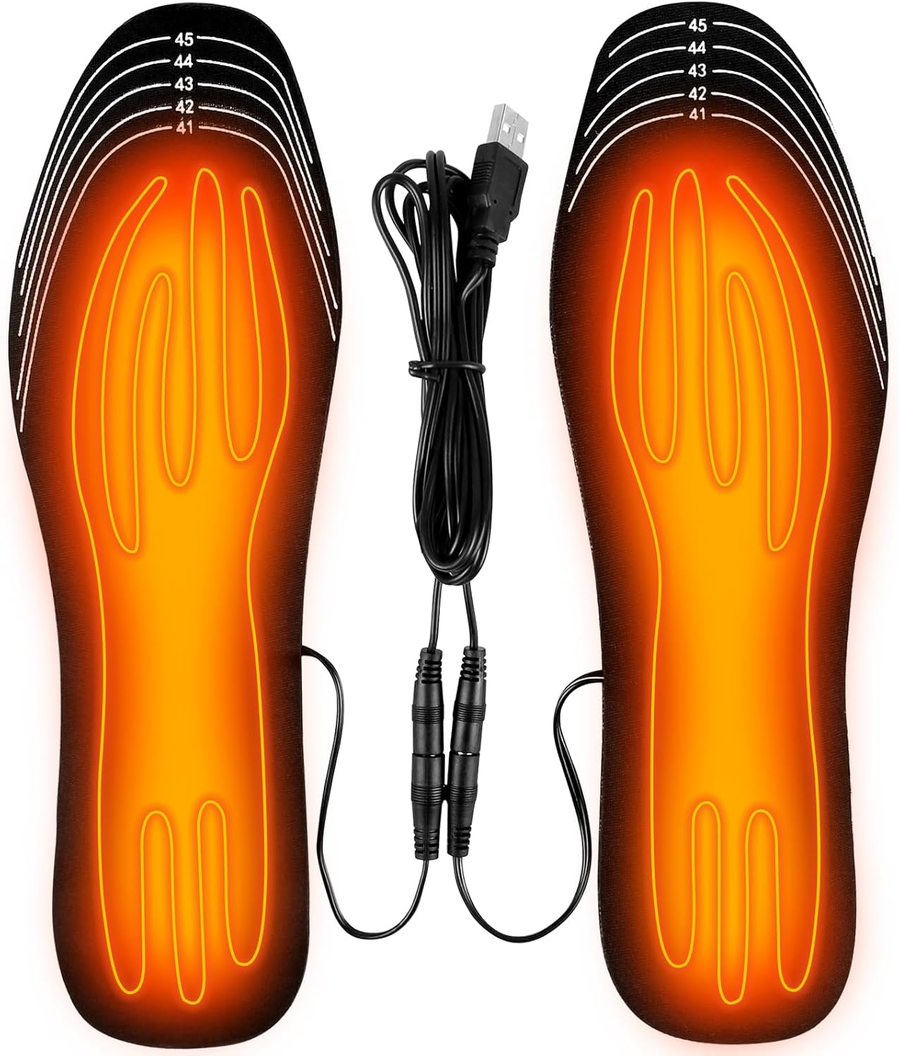Plantillas térmicas, calentadores de dedos, plantillas térmicas USB para hombres y mujeres para deportes al aire libre y calor en interiores, caza