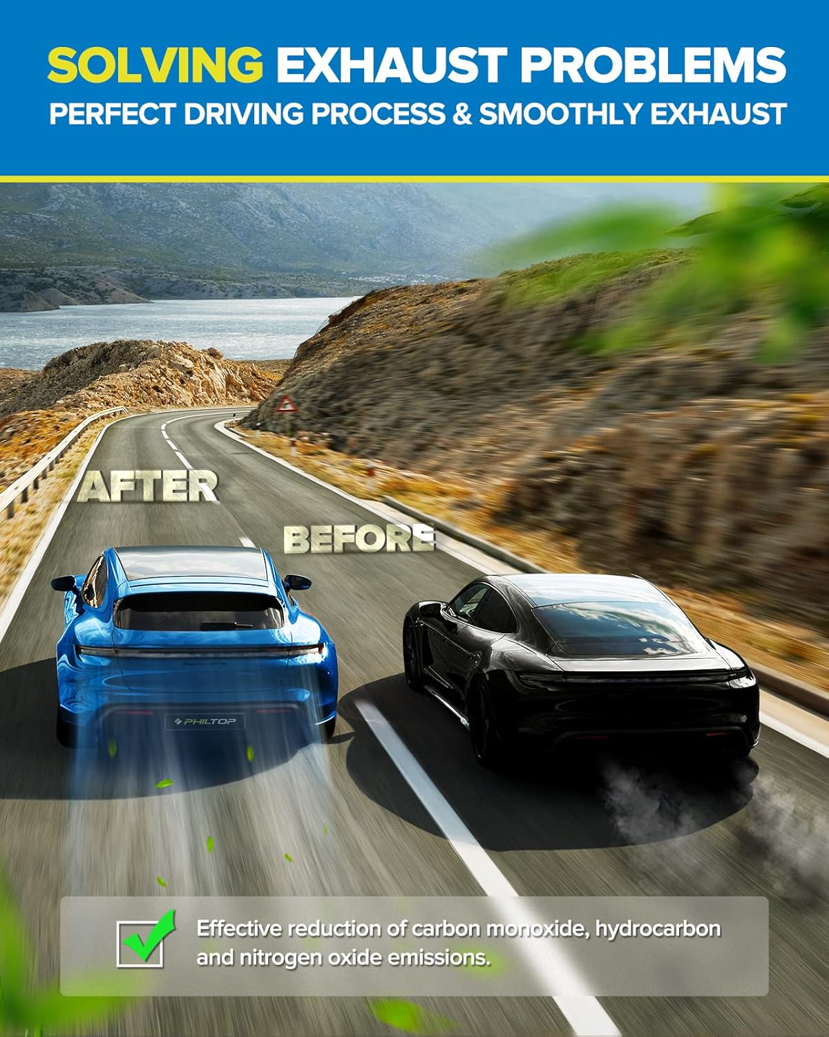 PHILTOP Convertidor catalítico directo compatible con Elan-tra, Tiburon 2004-2012, 2007-2008, Kia Spectra, Spectra, Spectra5, Soul 1 unidad 2L,