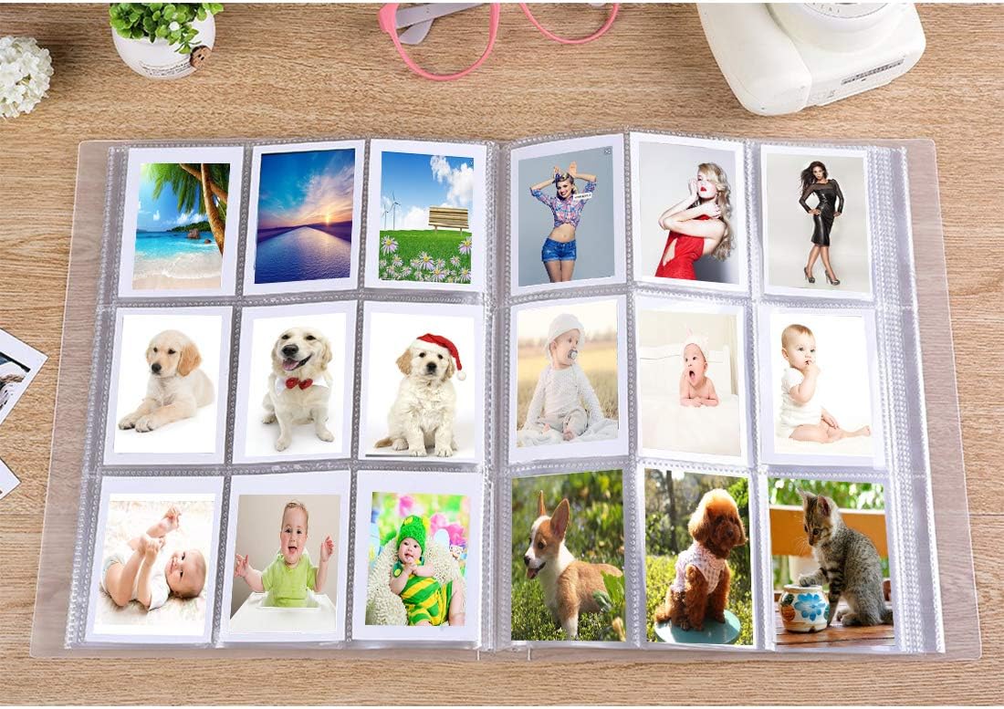 FCDYLBD – Mini álbum de fotos de 432 bolsillos para Fujifilm Instax Mini 7s 8 8+ 9 25 26 50s 70 90, tarjeta de nombre e imágenes de 3 pulgadas