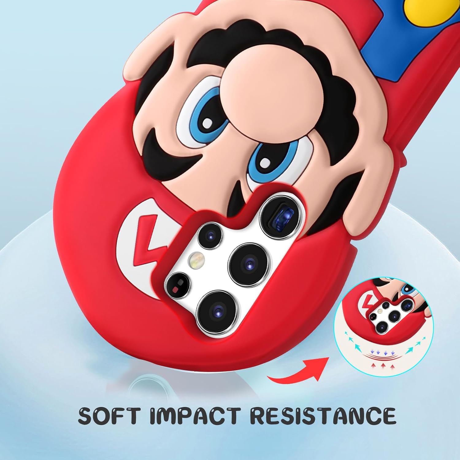 oqpa Funda para Samsung Galaxy S23 Ultra con diseño de personajes 3D de dibujos animados para niños, niñas, mujeres, adolescentes, funda Kawaii