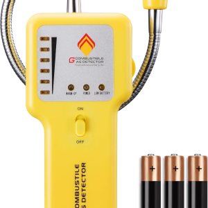 Techamor Detector de fugas de gas Y201 detector de fugas de gas natural combustible metano y propano portátil Techamor Detector de fugas de gas Y201 detector de fugas de gas natural combustible metano y propano portátil