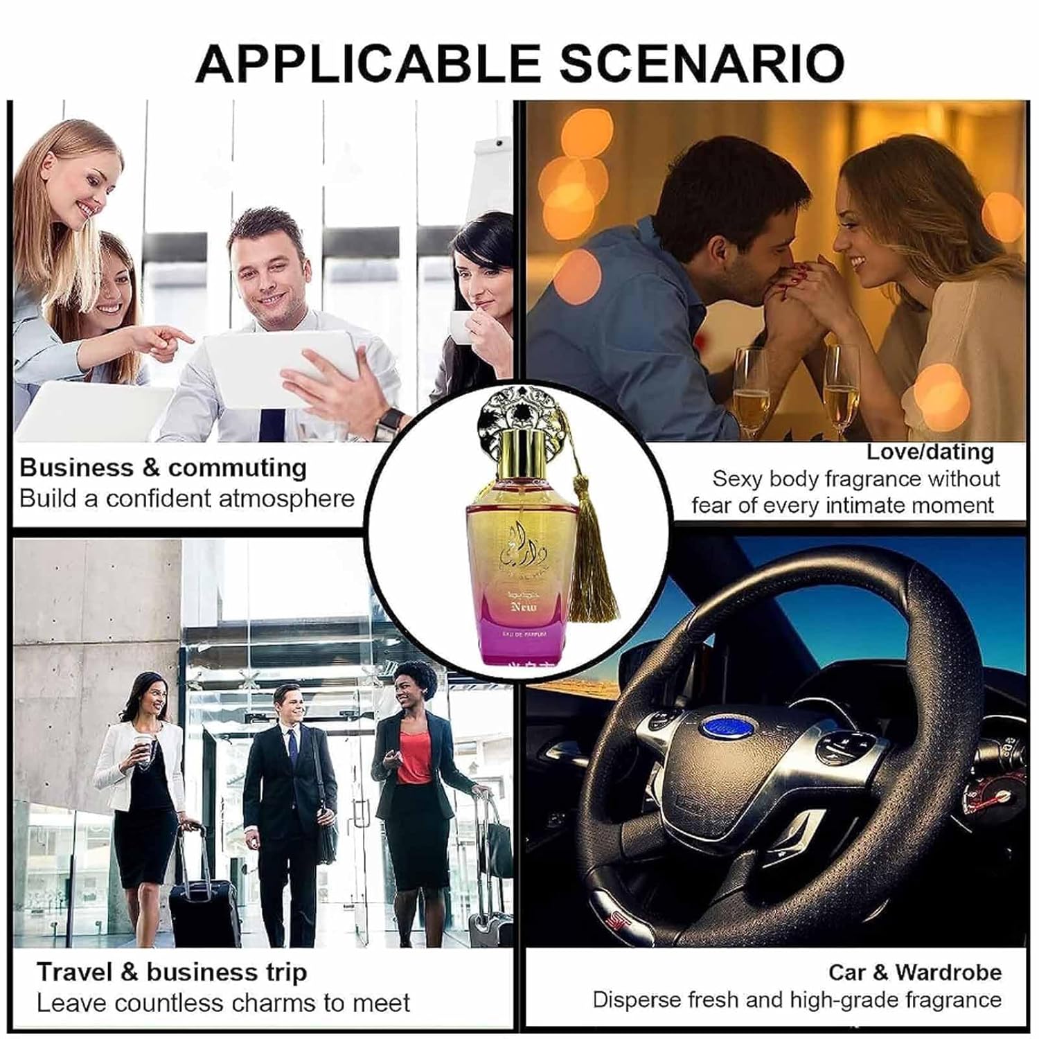 Perfumes árabes para mujer, musulmana, Eau de Parfum Toilette Halal Dubai Retro Fragancias Concentradas de Larga Duración Perfumes Esenciales