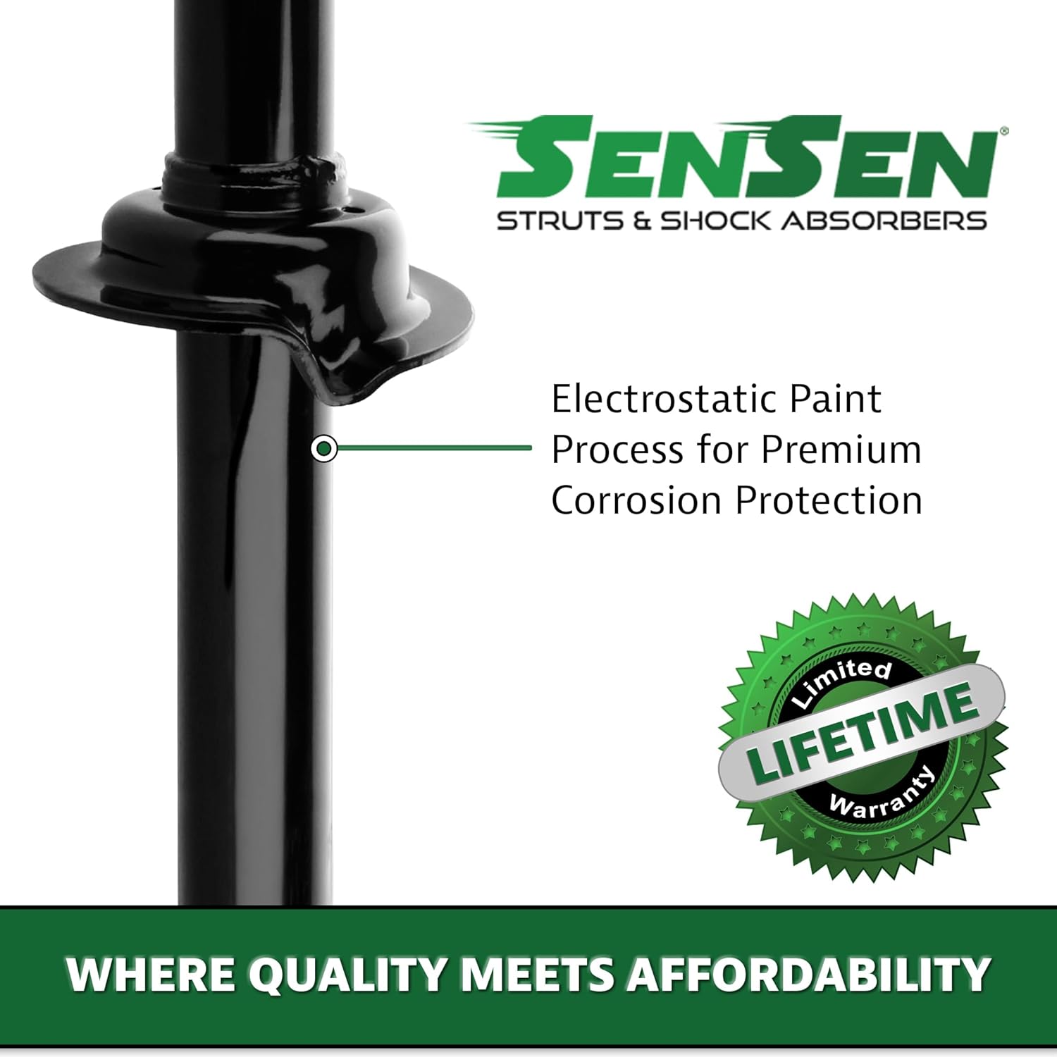SENSEN 9214-0015 Speedy Strut Conjunto completo de puntal de suspensión, posición delantera, grado OE o mejor reemplazo para Chevrolet Impala
