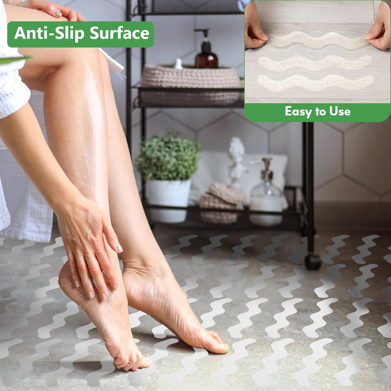 36 calcomanías antideslizantes para bañera, calcomanías antideslizantes para ducha, con raspador para bañera, suelo de ducha, escaleras, escaleras