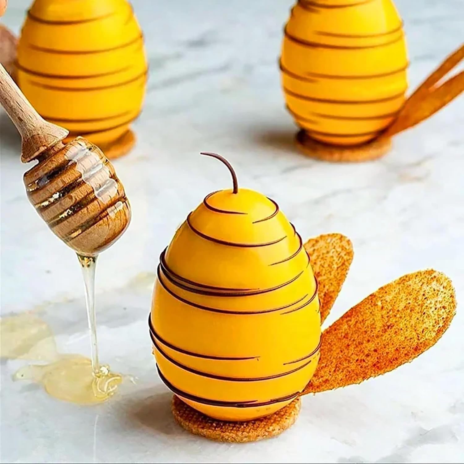 Moldes de silicona para huevos de Pascua 3D con 8 cavidades para velas, mousse, pastel, chocolate, dulces, pastelería, jabón, muffins, postre,