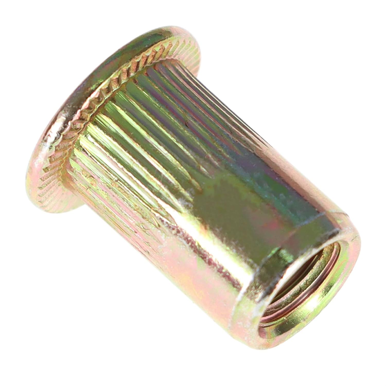 Timunr 100 piezas M6 Kit de tuercas remachadoras Kit surtido de tuercas de remache cabeza plana roscada tuerca de inserción