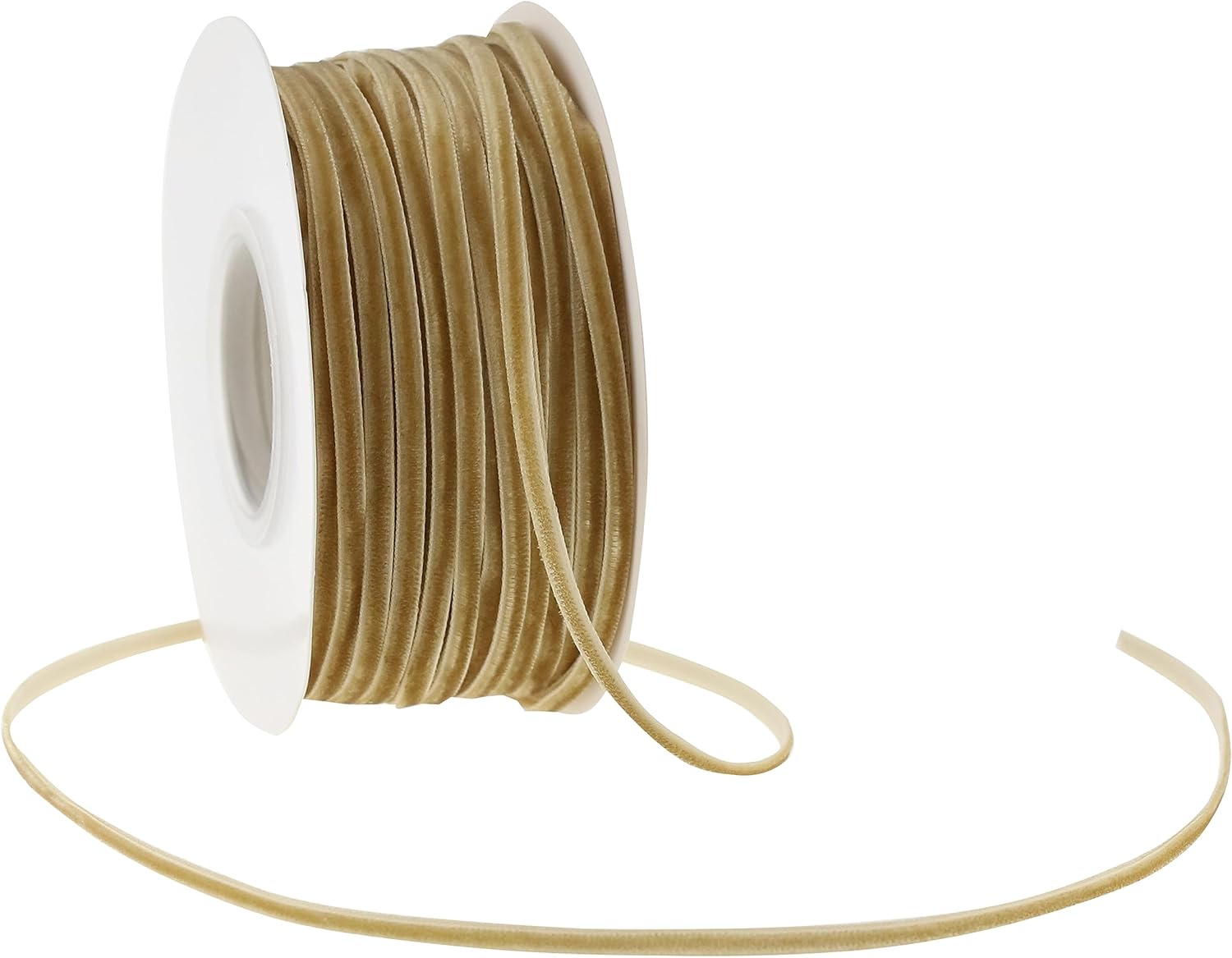 Cinta de terciopelo de 18 de pulgada, fina cinta de terciopelo caqui, cinta de terciopelo vintage para invitaciones de boda, envoltura de regalos y