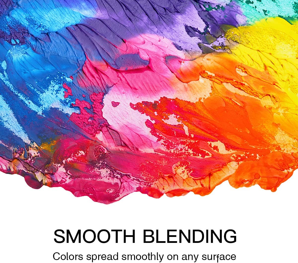 GOTIDEAL – Juego de pinturas acrílicas, tubos de 4.1 oz (120 ml), no tóxicas, no se decoloran ricos pigmentos para artistas, pintores aficionados,