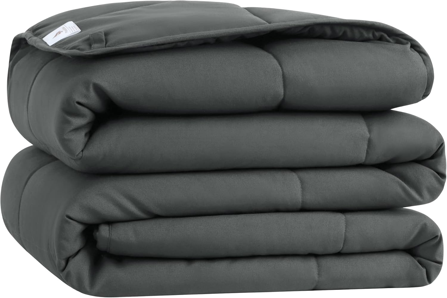 PiccoCasa Edredón para todas las estaciones, color gris oscuro, suave, ligero, acolchado, alternativo, transpirable, lavable a máquina, relleno de