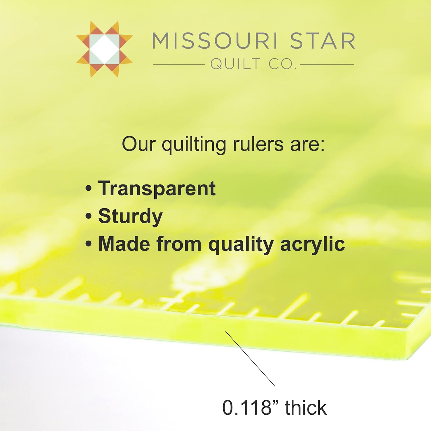 Missouri Star Quilt – Plantilla de acolchado triangular, regla triangular acrílica de 8 pulgadas de 60 grados para paquetes de dijes, pasteles de