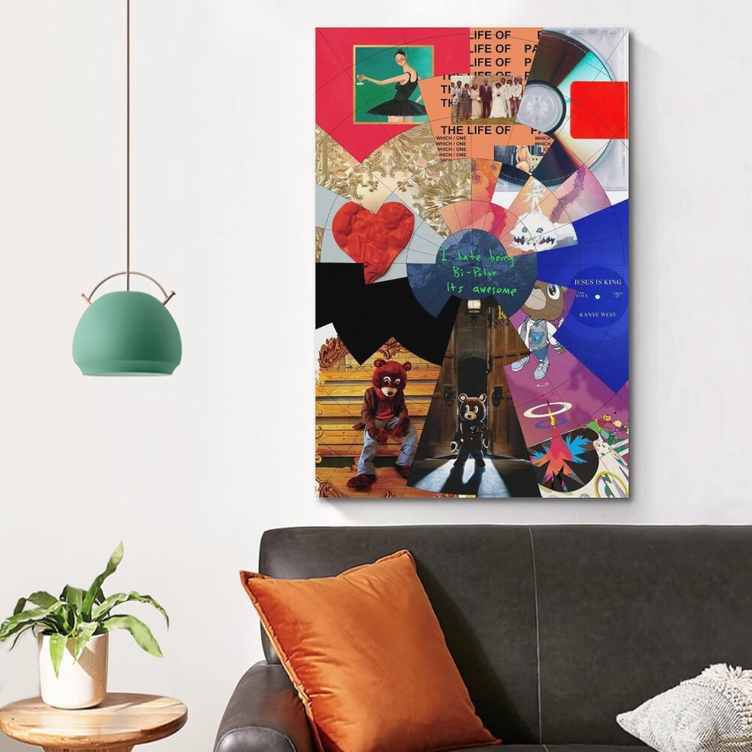 ChezMax KANYE WEST – Póster de 12 x 18 pulgadas (11.8 x 17.7 in)