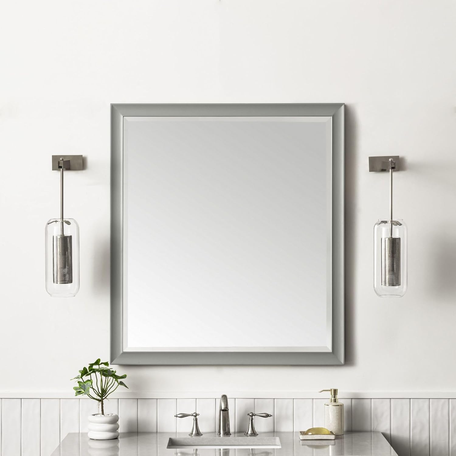 James Martin Vanities Espejo de baño Glenbrooke 735-M36-SC 735-M36 de 40 x 36 pulgadas