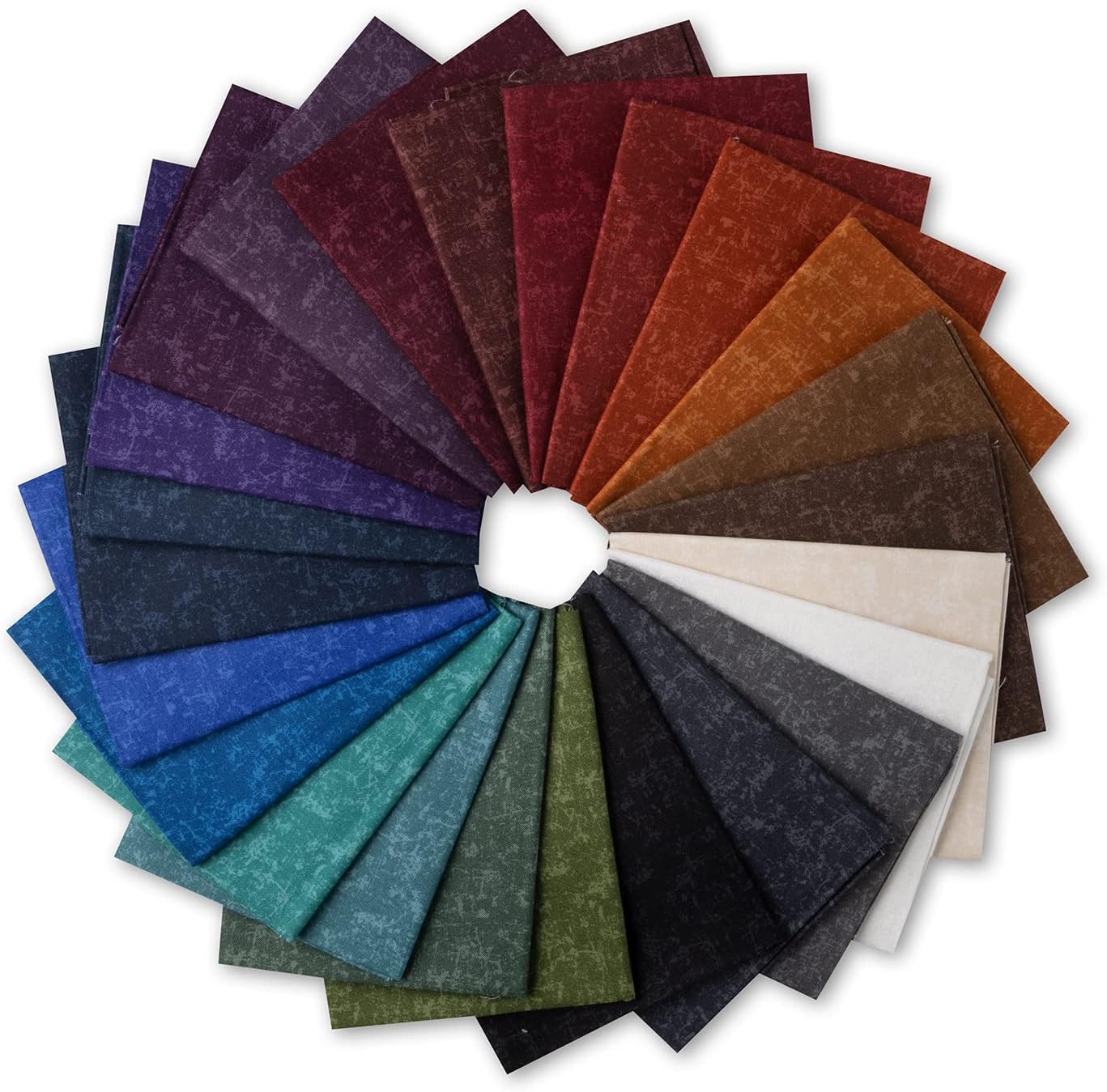 Connecting Threads Blender Collection – Paquete de 24 piezas precortadas de 18 x 22 pulgadas, 100% algodón, paquete de tela de acolchado Fat Quarter