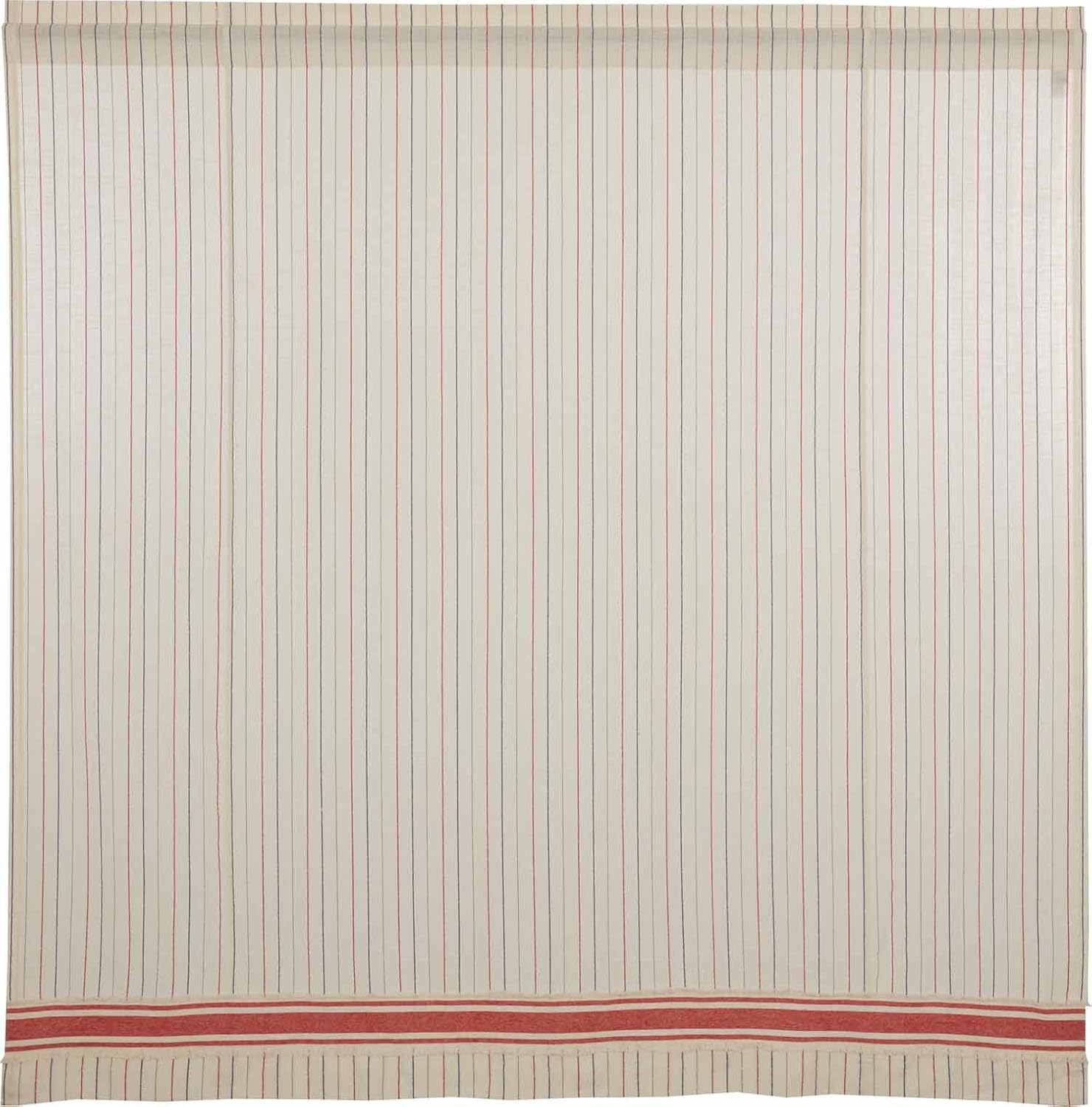 Piper Classics Betsy – Cortina de ducha a rayas, 72 x 72 pulgadas, granja, campestre, patriótica, cortina de baño de estilo americano primitivo