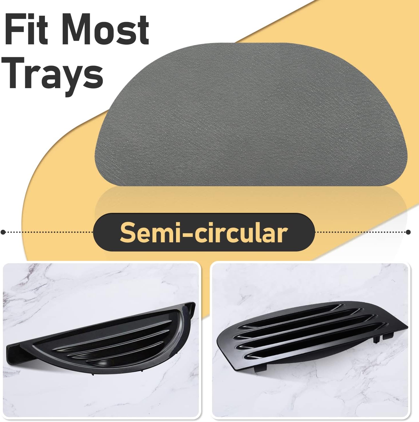 LOPNUR Bandeja de goteo para refrigerador, receptor de goteo para refrigerador para bandeja de agua, paquete de 4 mini bandejas de goteo de agua