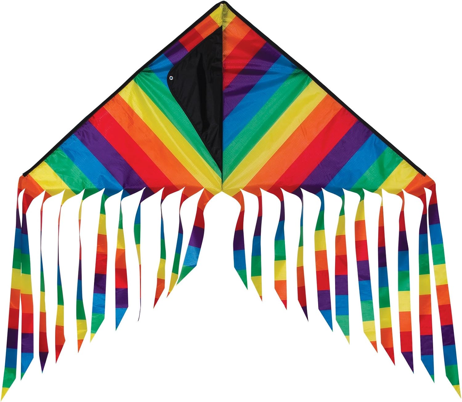 In the Breeze Arco iris raya Flut Delta Kite, 43 pulgadas