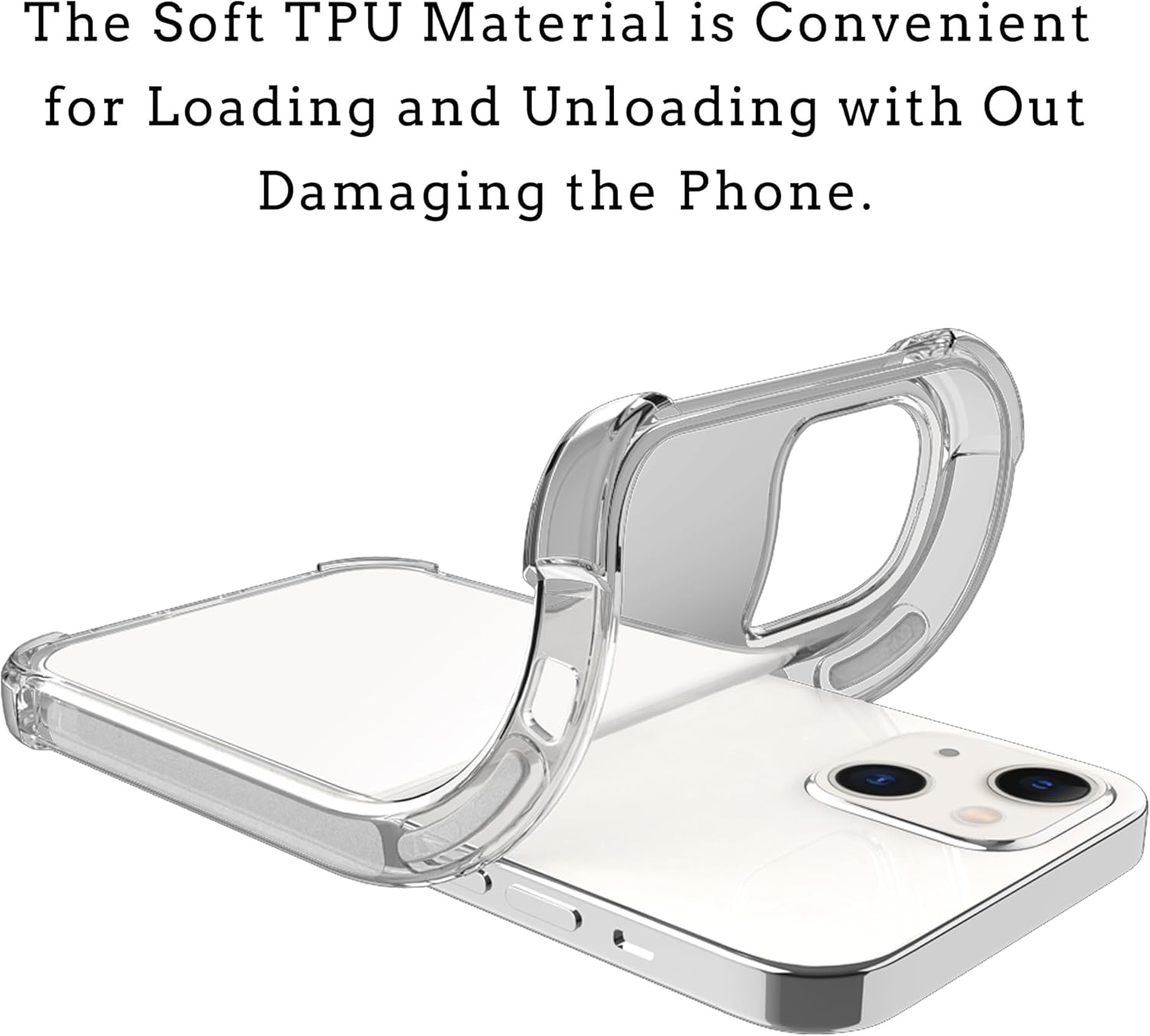 shumei Funda de teléfono con foto personalizada para iPhone 15 de 6.1 pulgadas, funda transparente de TPU suave antiarañazos, diseña tu propia funda