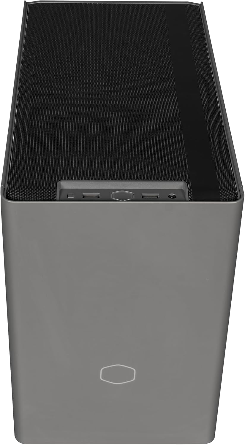 Cooler Master Funda NR200P MAX Mini-ITX con AIO de 11.024 in, 850 W SFX PSU, montaje vertical de GPU, elevador PCIe Gen4, vidrio o panel ventilado