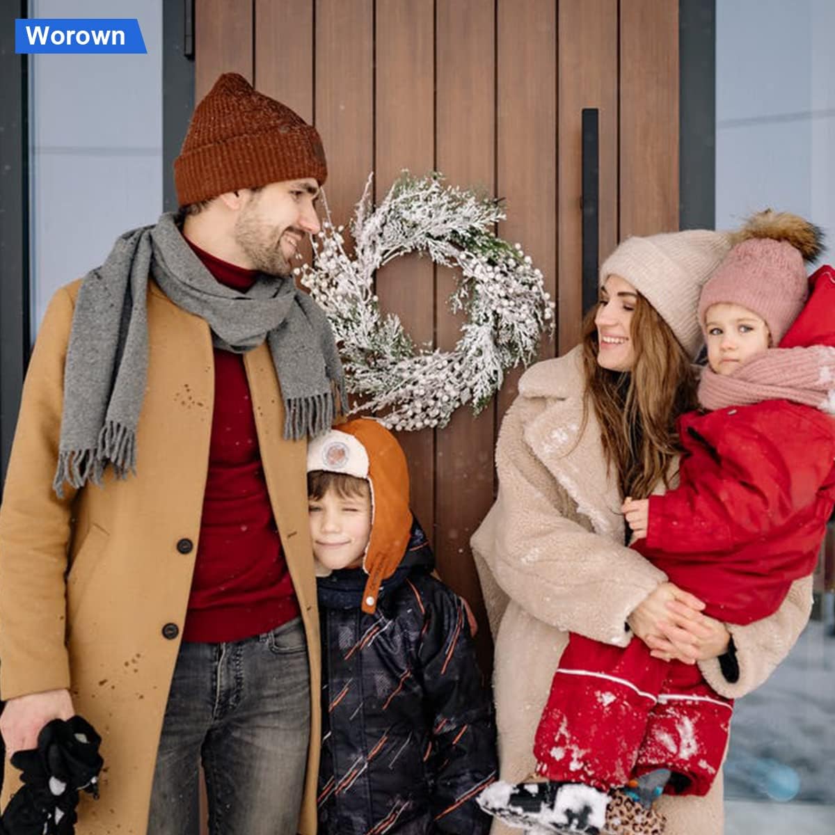 Worown 6 coronas de vid naturales de 6 pulgadas, corona de rama de vid, corona de ratán para manualidades de Navidad, colgar en la pared de la