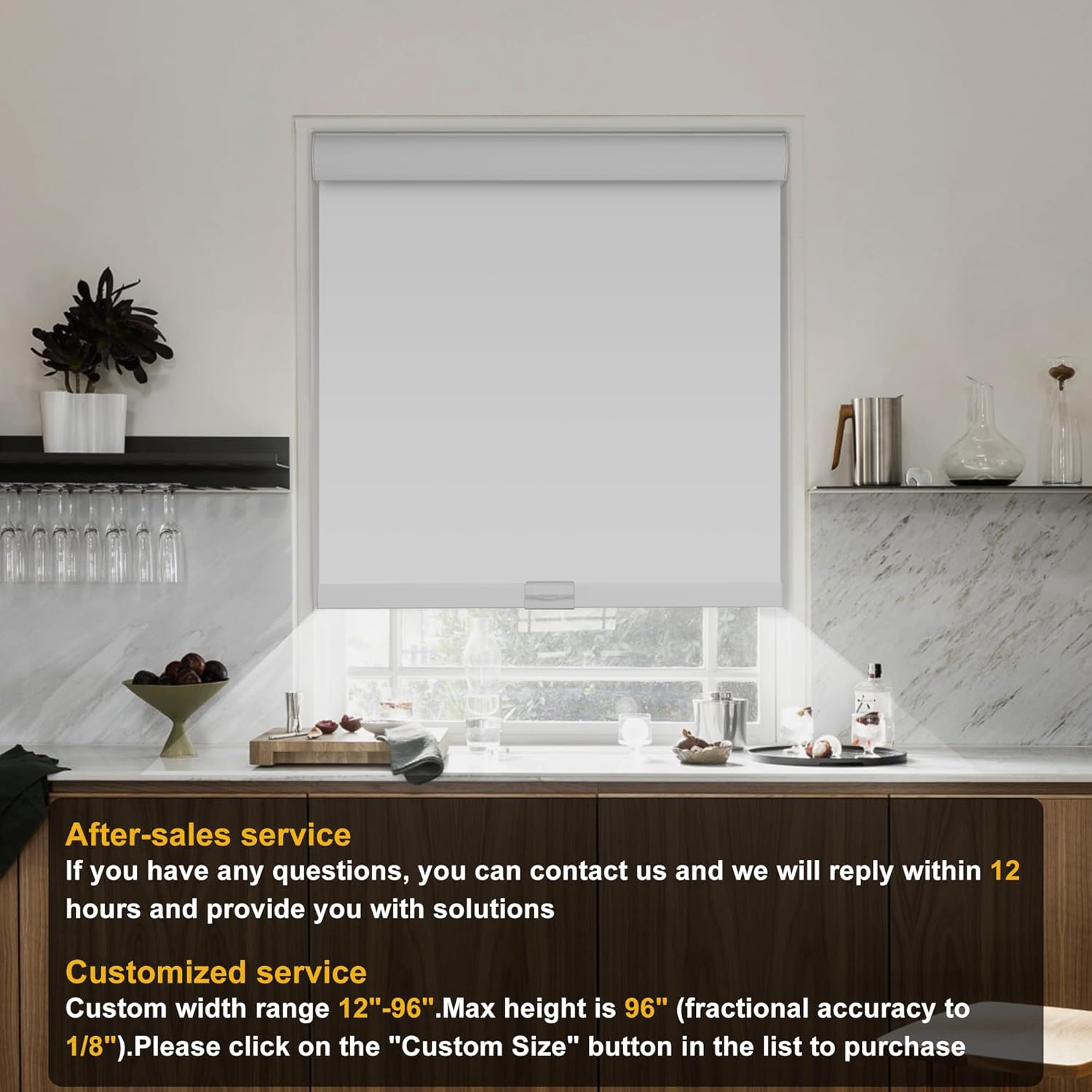 Persianas enrollables opacas sin cordones con cenefa de cassette, aislamiento térmico, protección UV, persianas de ventana para el hogar, la oficina