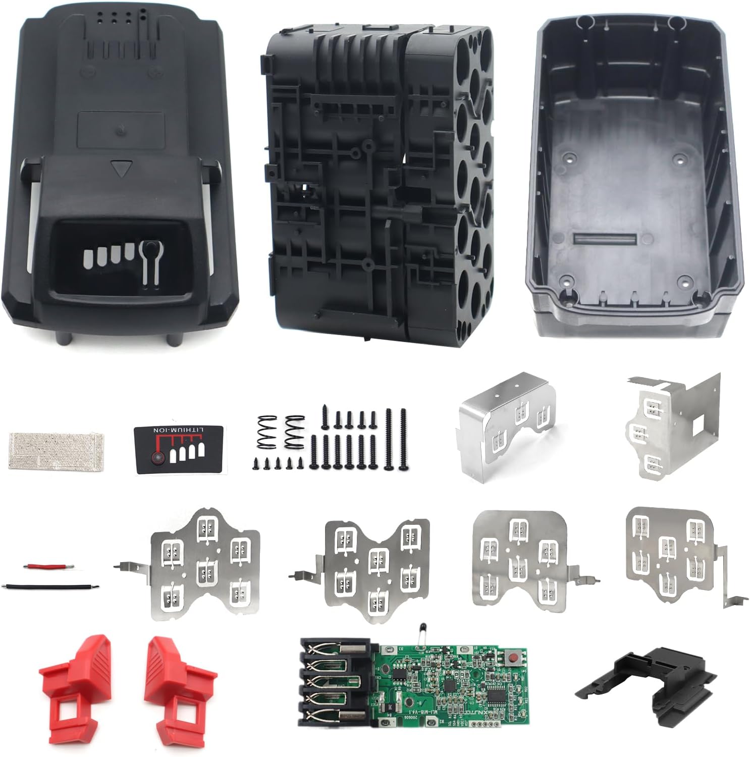 Aernair 7Ah 8Ah 9Ah 15 * 18650 piezas de repuesto para batería Milwaukee M18 18v, carcasa de batería rota Kit de reparación de batería con placa de