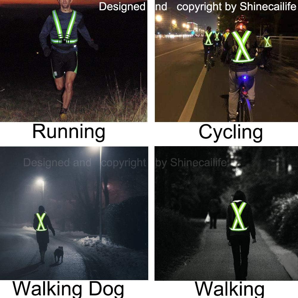 Chaleco de seguridad reflectante de 2 pulgadas más ancho, 60% más de alta visibilidad para correr, construcción, caminar, mujeres y hombres,