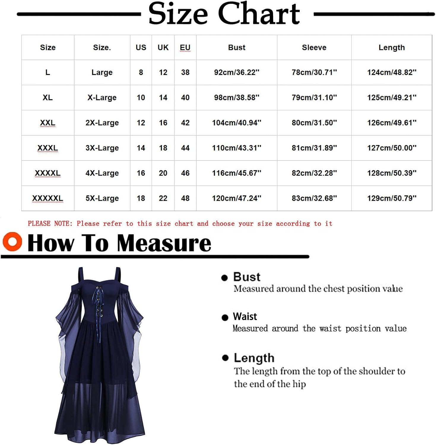 Vestido gótico para mujer, con hombros descubiertos, manga de mariposa, con cordones, vestido de Halloween, vestido medieval renacentista