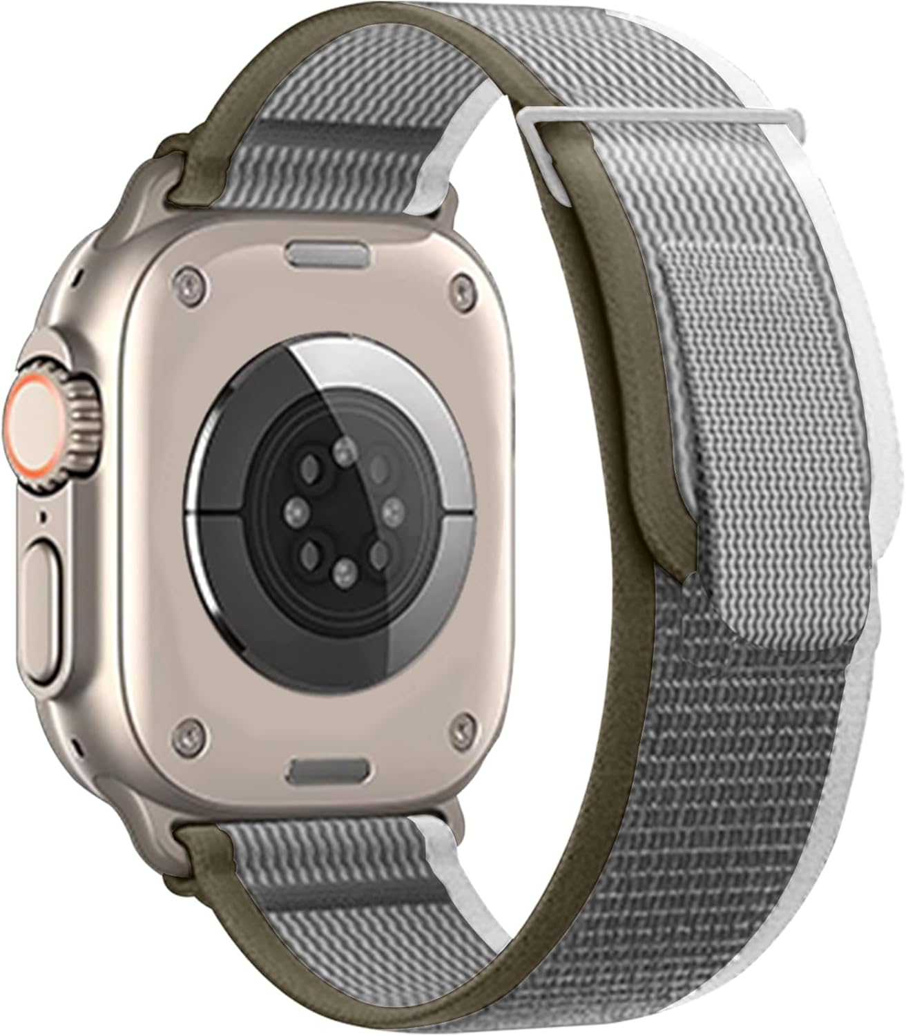 ZXCNZXVE Compatible con Apple Watch Ultra Band de 1.929 in 1.772 in 1.732 in 1.654 in, correa deportiva de nailon para bandas Series 9 8 7 6 5 4 3 2