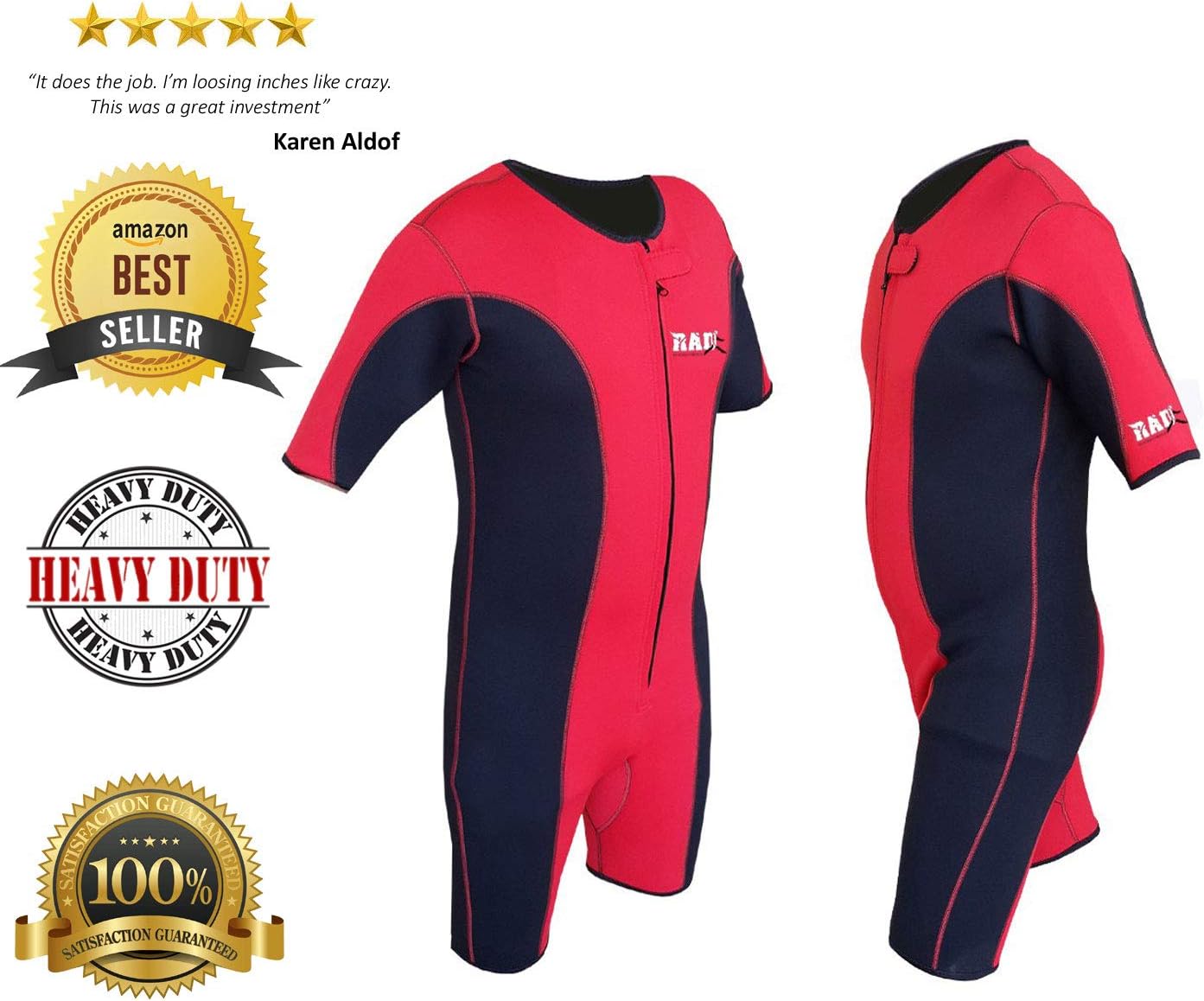 RAD Sauna Suit for Weight Loss, Fitness, and Recovery
