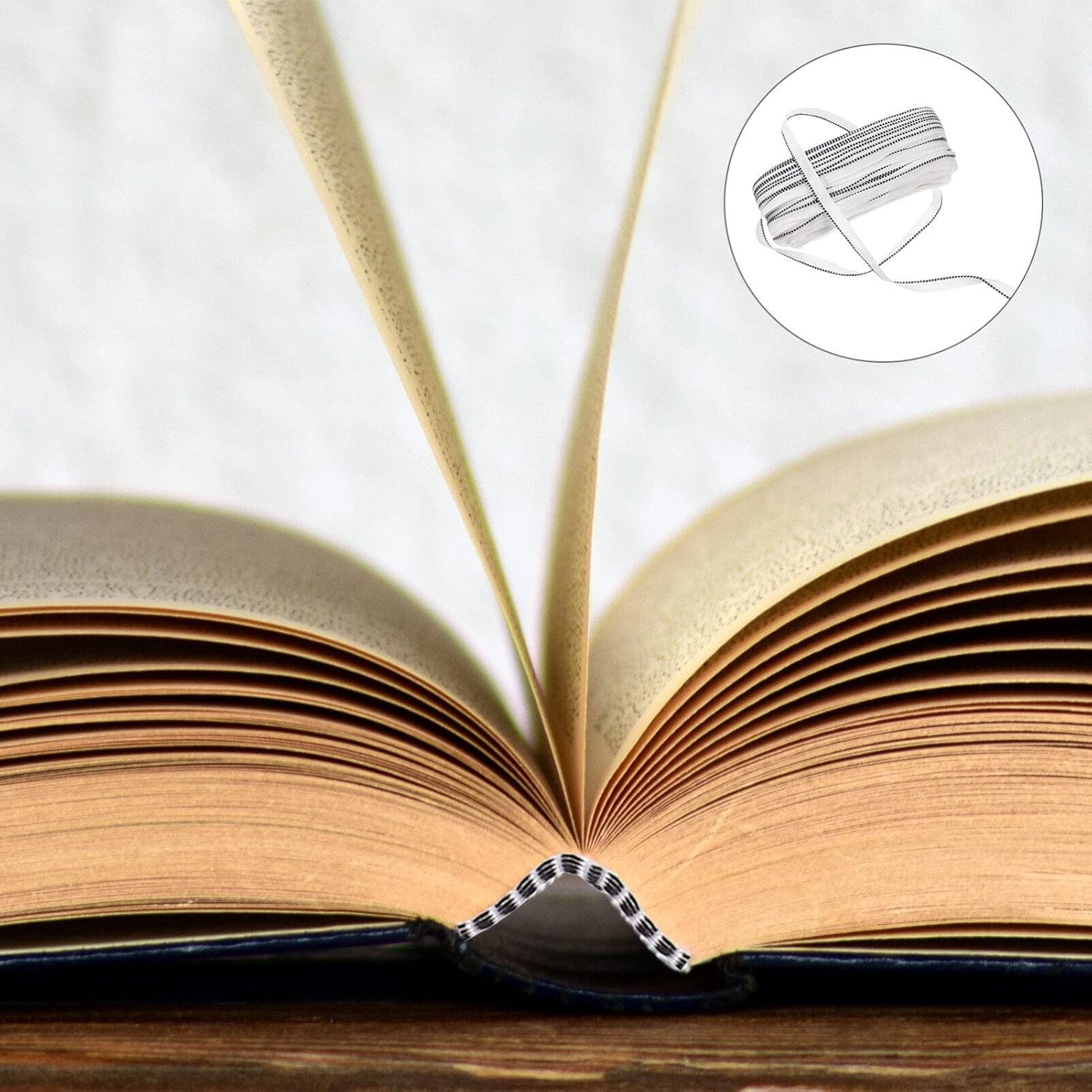 TEHAUX Diademas de encuadernación de libros, kit de encuadernación de libros de tapa dura para encuadernación de libros, decoración de álbumes, 1