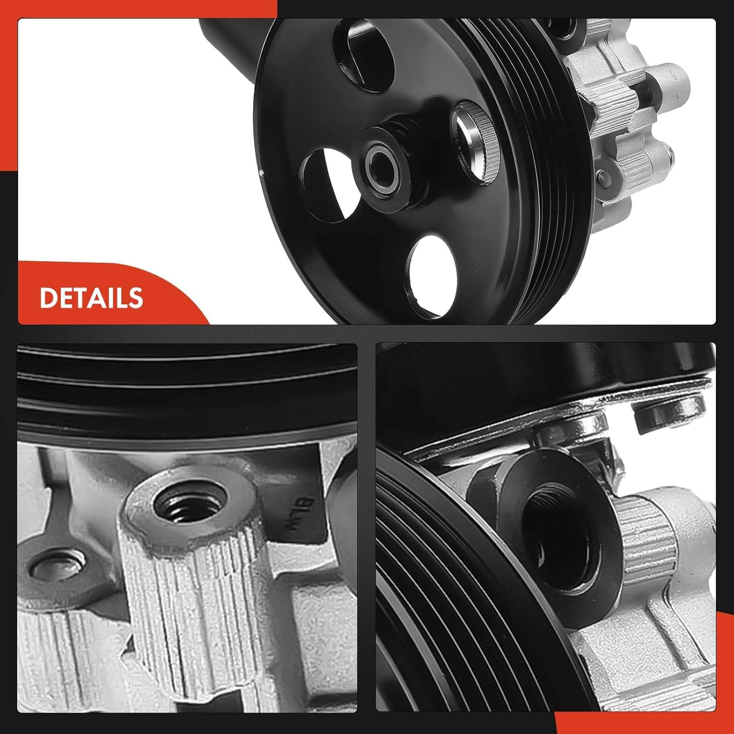 A-Premium Bomba de dirección asistida, con polea y depósito, compatible con Chevrolet Captiva Sport 2012 2013 2014 2015, L4 2.4L, repuesto #