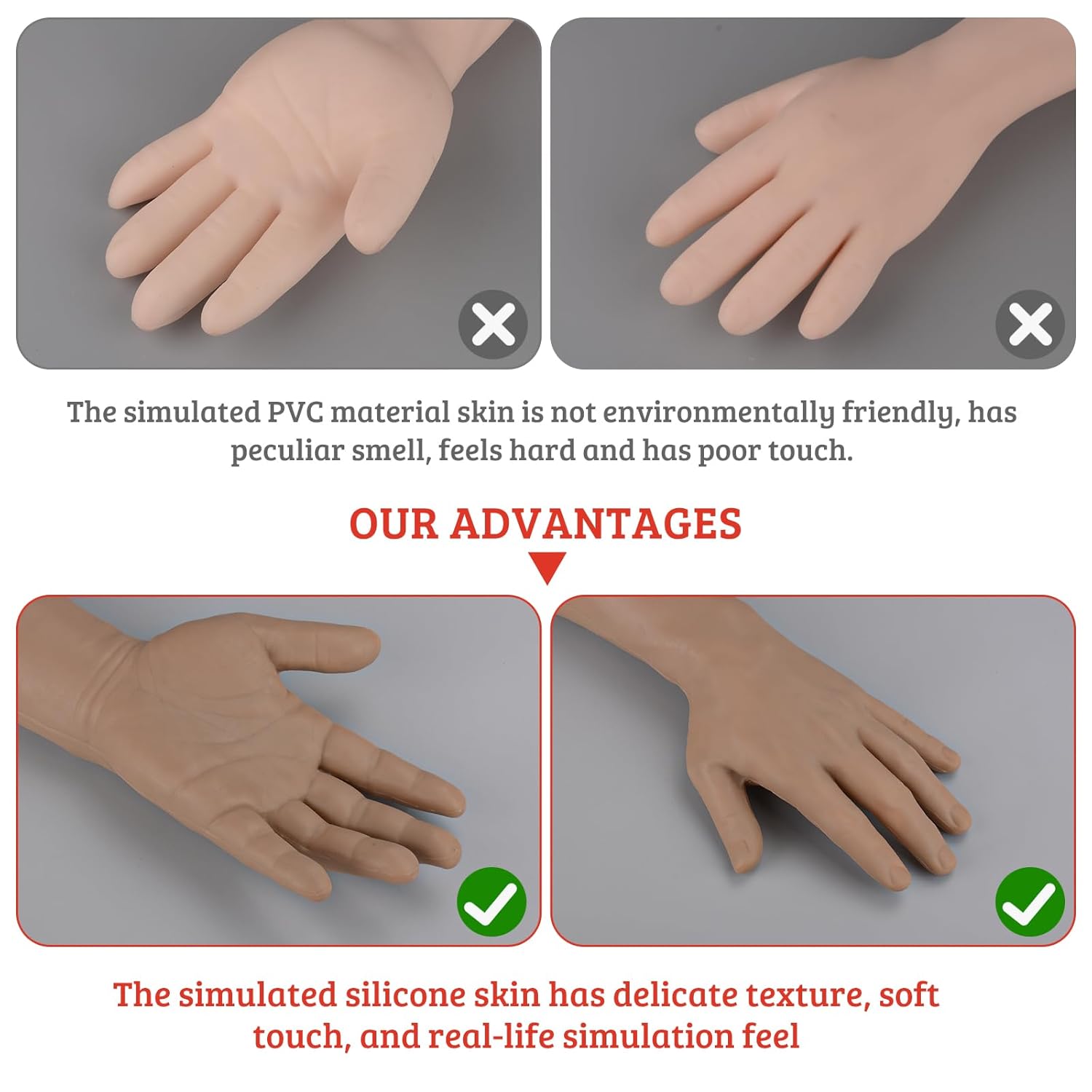 Kit de práctica de flebotomía para entrenamiento de inyección, kit de práctica IV con brazo de flebotomía, kit de práctica de venipunción y