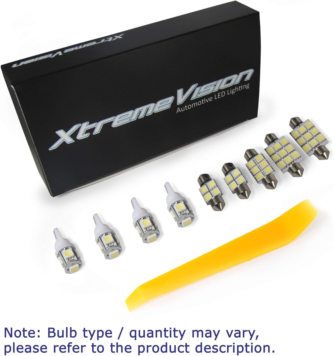 XtremeVision LED interior para Nissan Xterra 2005-2014 (8 piezas) kit de LED interior azul + herramienta de instalación