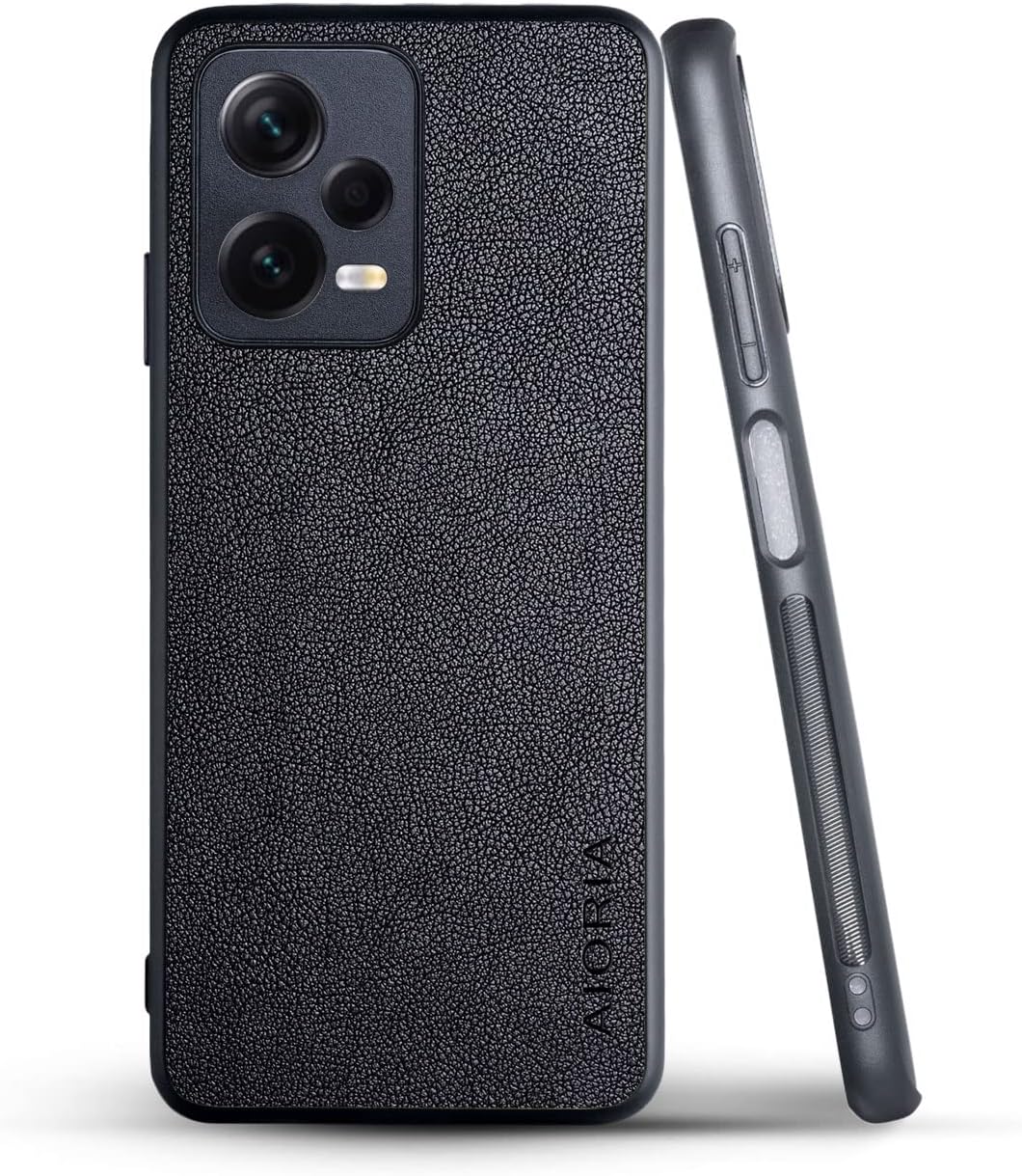 AIORIA Para Xiaomi Redmi Note 12 5G Case Poco X5, (no compatible con Note 10 4G) Funda de cuero premium para teléfono Funda protectora completa de