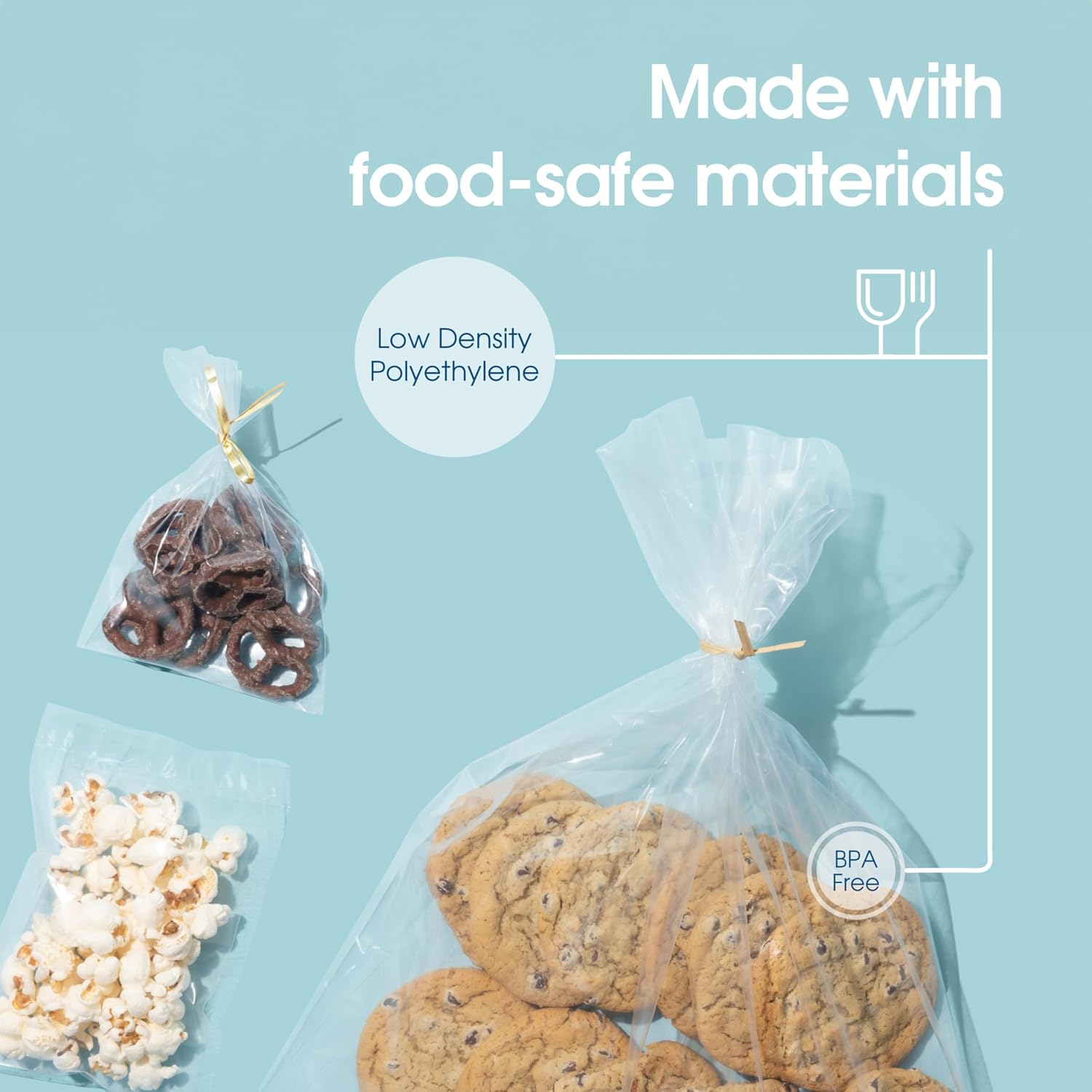 Spartan Industrial – Bolsas de polietileno de plástico transparente de extremo abierto de 10 x 15 pulgadas (200 unidades) – Para probar masa de pan,