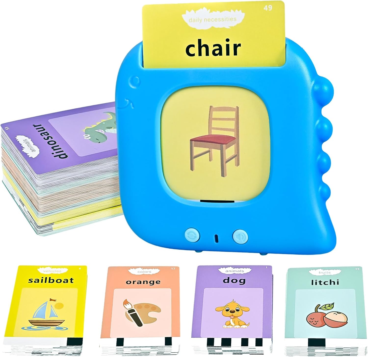 Tarjetas didácticas parlantes, juguetes de terapia del habla, 224 palabras visuales Montessori, aprendizaje educativo preescolar, regalos educativos