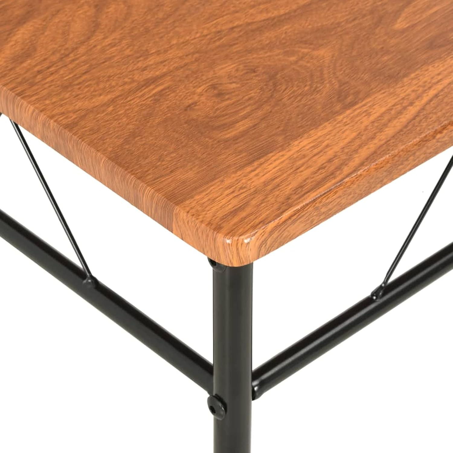 Tidyard 2 Piece Dining Chairs MDF Seat Steel Frame Armless Side Chair for Kitchen, Dining Room, Resturant, Living Room, 15.7 x 18.9 x 33.9 in