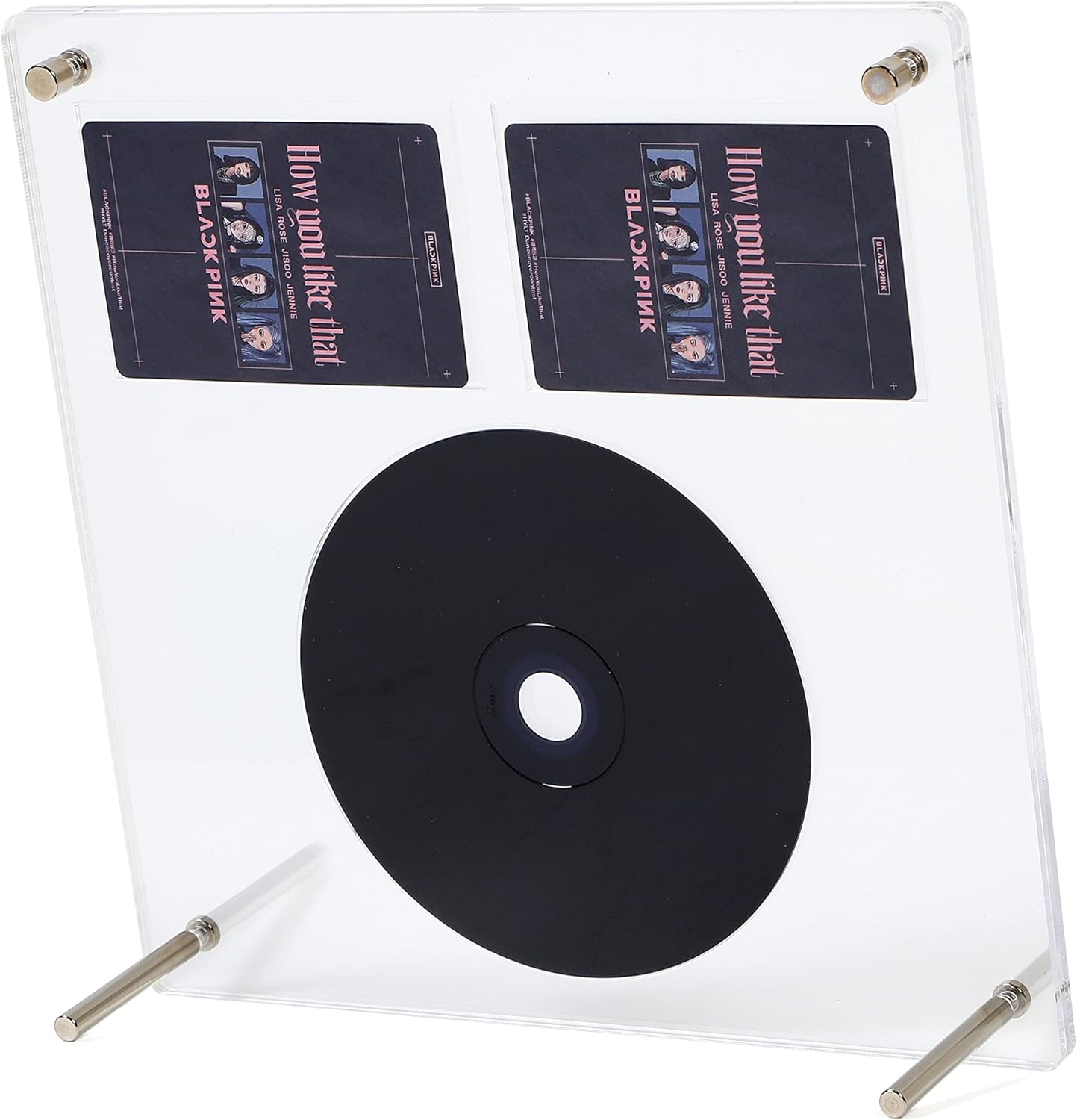 UItrccqapd Marcos de fotos de acrílico transparente para CD, marcos magnéticos con caja de regalo, marcos de fotos acrílicos de doble cara para