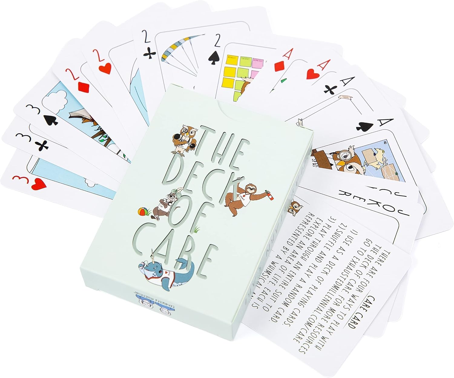 Exhausted Millennial The Deck of Care Una guía para el bienestar en las tarjetas de autocuidado