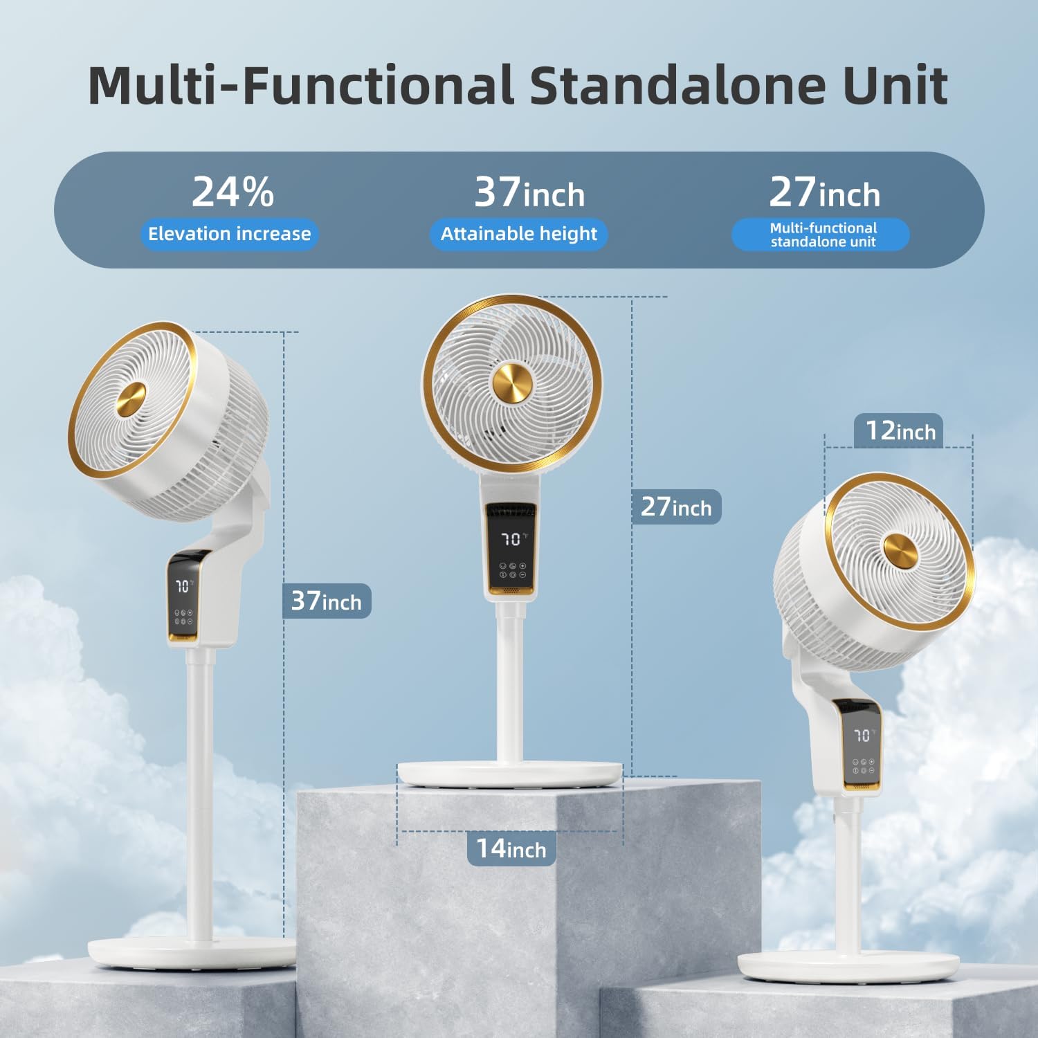 Ventilador de pie para dormitorio, ventilador de 36.8 pulgadas para dormitorio, ventiladores de piso de 36-60 dB para dormitorio en casa,