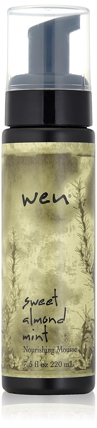 WEN by Chaz Dean Mousse nutritiva de menta de almendras dulces, 7.5 onzas líquidas
